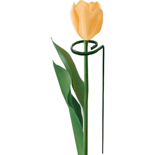 Lastic Garden Plant Supports Clip Single Stem Support Pile Plant Cage Support Rings Garden Supplies 5 Pack of 18 Inch 40/45 cm