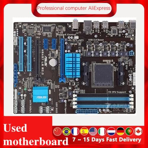 For ASUS M5A97 LE R2.0 Motherboard Socket AM3+ DDR3 32GB For AMD 970 FX Original Desktop Mainboard SATA III Used Mainboard