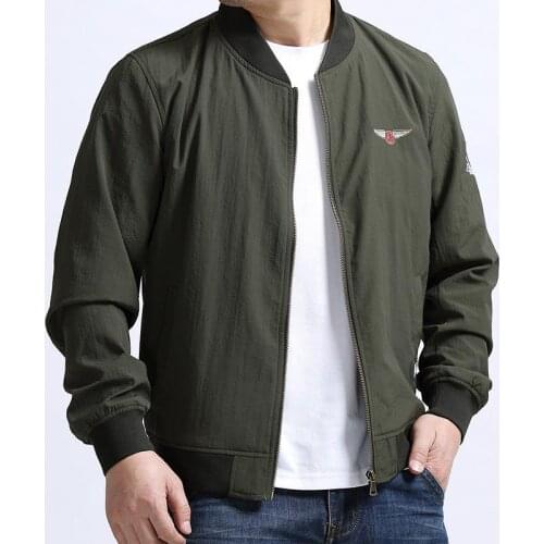 2021 Autumn Men Fashion Clothing Outdoor Large Size Baseball Loose Mens Flight Jacket