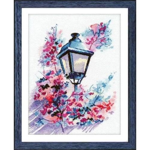New hand-embroidered Fishxx cross stitch C1505 lamp accurate printing kit in the flowers home decoration