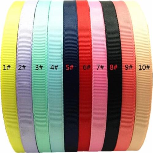 30pcs/Lot 1cm Grosgrain Ribbon Covered Hairband Wholesale 10 Colors Plastic Headband with Teeth Women DIY Headwear Hair Hoop