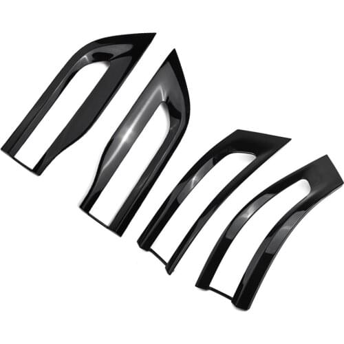 Plastic Fog lamp decorative frame Replacement Trim Waterproof Gloss Black