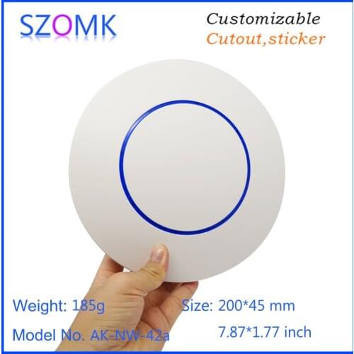 1 piece, 200*45mm customizable plastic electronics router controller box high quality ceiling wifi plastic enclosure housing