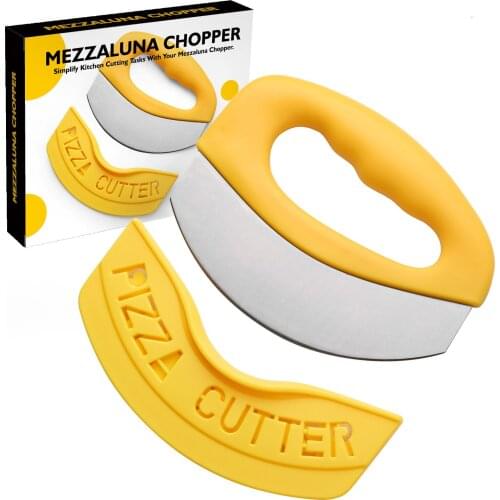 Stainless Steel Pizza Cutter Vanilla Cheese Slice Knife Ring Chopper Kitchen Gadgets And Pizza Accessories Baking Pastry Tools