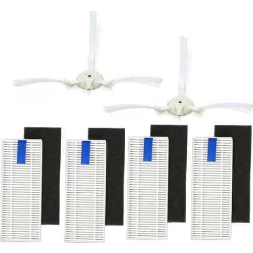 Robot Vacuum Cleaner HEPA Filter Side Brush for Tefal RG6875 Robotic Vacuum Cleaner Spare Parts Accessories