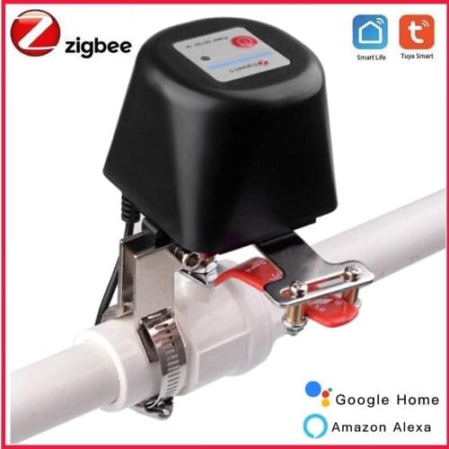 ZigBee 3.0 Smart Water Gas Valve Controller For Tuya Smart Life App Voice Control Home Automation Support Alexa Google Home