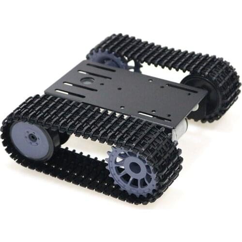 Smart Tank Car Chassis Tracked Caterpillar Crawler Robot Platform with Dual DC 12V Motor for DIY for Arduino T101-P/TP101