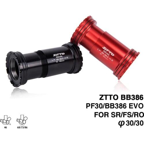 Bicycle BB386 EVO PF30 30 68 73 86mm Press Fit Bottom Brackets Axis for MTB Road Bike Parts BB 30mm Crankset chainset durability