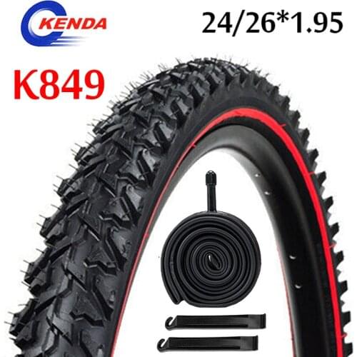 KENDA Bicycle tire 26 24*1.95 Mountain bike Tyre 27TPI Non-slip Inner Tube 40-65PSI Not Folding Cross-Country Tires Cycling Part