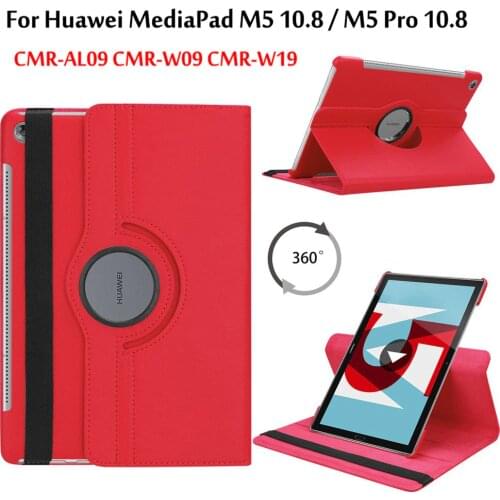 360 Rotating Case For Huawei MediaPad M5 10.8 / M5 Pro 10 10.8'' Tablet CMR-AL09 / CMR-W09 / CMR-W19 Stand Cover Funda Coque