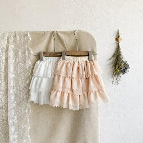 Girls Skirt Mesh Layered Skirt Summer White Princess Skirt for Girls Toddler Girls Clothes Skirts for Girls Children 1-7 Years