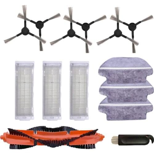 Replacement roller main brush Hepa Filter for Xiaomi Mijia STYJ02YM /For Conga 3290 3490 robot vacuum cleaner mop cloths Parts