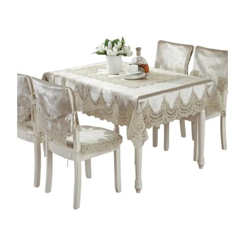 1Piece Lace European Table Cloth For Kitchen Decorative Dining Table Cover manteles de mesa Rectangular Tablecloth Tapete Covers