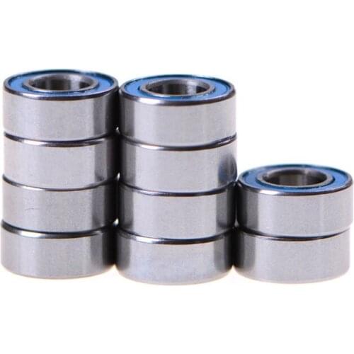 10pcs MR105-2RS Rubber Sealed Ball Bearing Miniature Bearing 5 X 10 X 4mm Blue