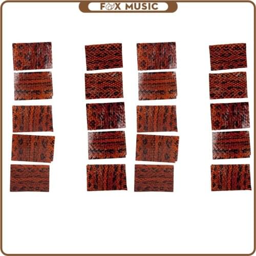 20 PCS Bow Skin Snake Skin Leather For Wrapping Violin Frog 2.5x3.5cm Bow Skin Violin Parts Accessories New