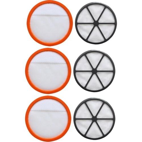 6Pcs Front Rear Motor Filter for Vax 90 Series Dust Filters Kit for Vax Vacuum Cleaner Replacement Cleaning Parts