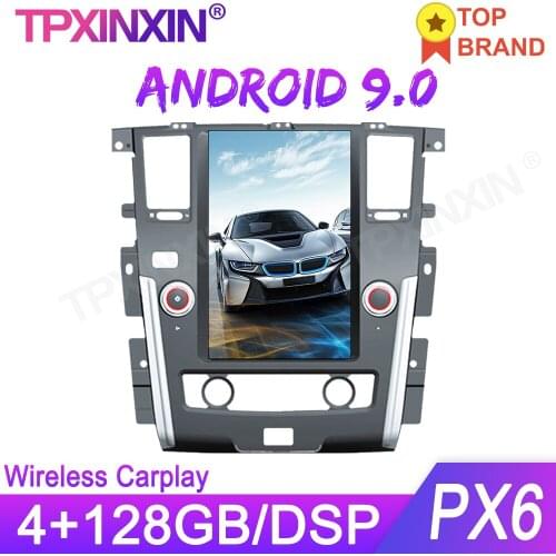For NISSAN PATROL 2010-2019 13.6 inch Tesla Style Android 9 Car GPS Navigation Stereo Head Unit Multimedia Player Auto Radio DSP