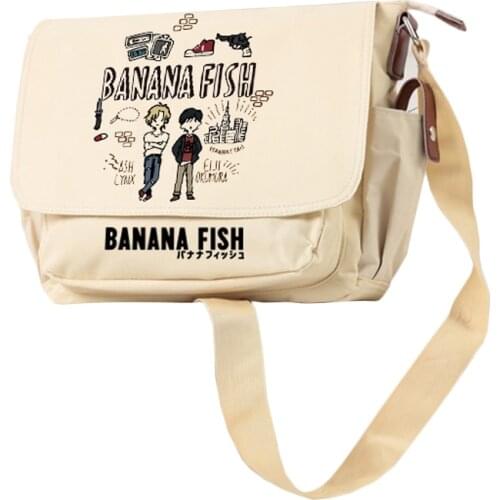 BANANA FISH Cartoon Women Shoulder Bags Canvas School Bags Ash Lynx Cosplay Messenger Bag Anime Crossbody Bag Bookbag
