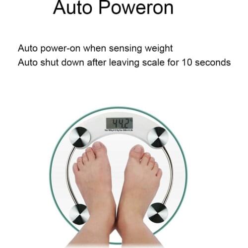 Toughened Glass Electroni Digital Body Scales 180KG Bathroom Gym Smart Scales LCD Display Body Weighing Digital Weight Scale
