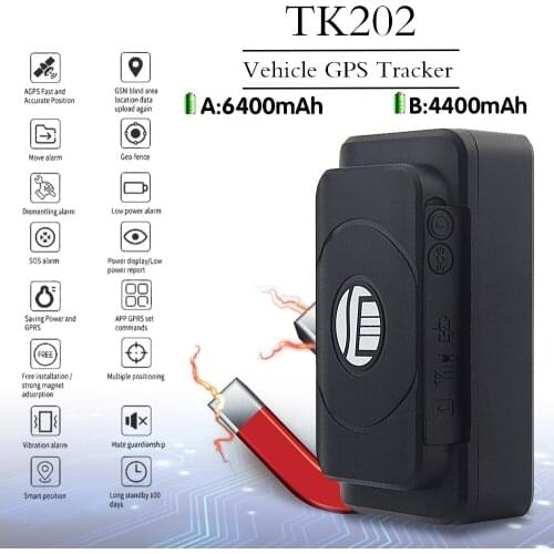 2G GSM GPS Tracker Car TK202 Upgrade TK905 Waterproof Magnet Voice Monitor 90 Days Standby Vehicle Tracker GPS Locator Free APP