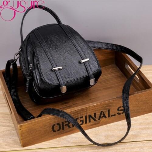 Gusure Women Mini Handbags and Purse Fashion Cell Phone Shoulder Bag Small Crossbody Bag Vintage Ladies PU Leather Pouch Bolsos