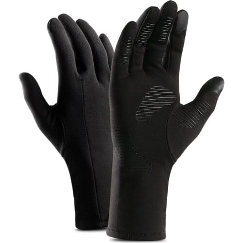 Lightweight Gloves For Men Cycling Touch Screen Winter Ski Running Anti-Skid Windproof Motorcycle Warm Fluff Sport Female Glove