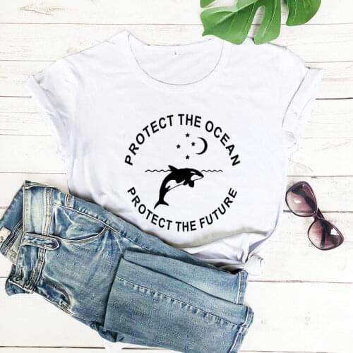 Summer Funny T Shirt Environmental Shirt Earth Day Shirts Protect the Ocean Protect the Future Shirt New Arrival