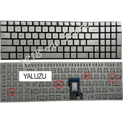 YALUZU US Silver New FOR ASUS UX501 UX501JW UX501VM N501 N501J N501JM Laptop Keyboard English
