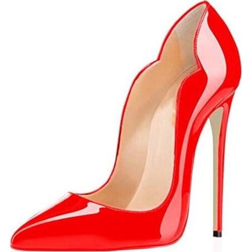 SHOFOO shoes.Beautiful womens shoes. About 12 cm high heels for women. Fashion shoes.Pointed toe pumps. SIZE:34-45