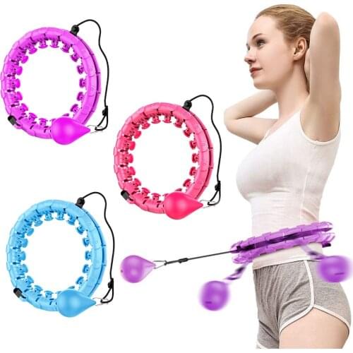 Portable Sport Hoop Detachable Adjustable Auto-Spinning Circle Thin Waist Abdominal Exercise Gym Fitness Equipment Home Training