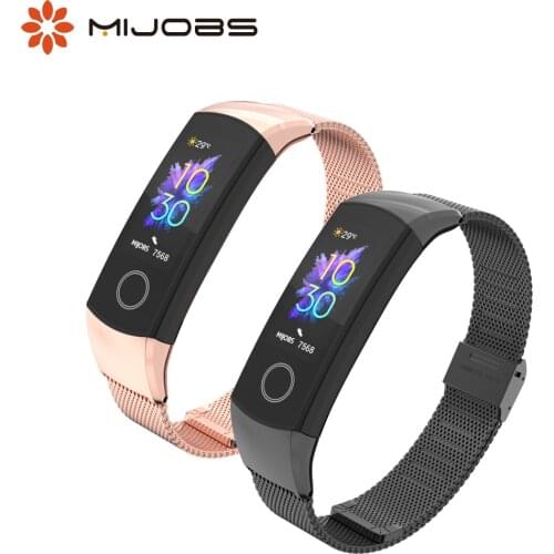 For Honor Band 5 Strap Metal Smart Wristband for Honor Band 4 Stainless Steel Bracelet for Huawei Honor Band 3 Strap Replacement