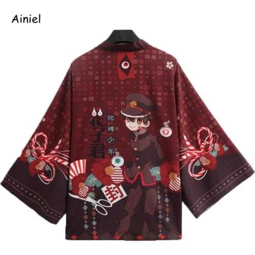Chiffon Kimono Haori Anime Toilet-Bound Hanako-kun Cardigan Jibaku Shounen Hanako kun Tops Coat Nene Yashiro Outfits for Unisex