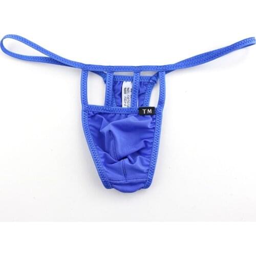 2020 Mens Thongs Sexy Men Underpants Large Size Men Jockstrap Underwear Gay Thong String Mens Panties S-XXXL Ultra-thin Silky