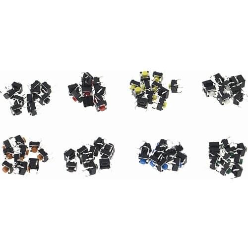 80pcs/lot 6*6*5 tact switch, 4 foot inching button, 6x6x5 miniature induction cooker accessories panel key switch