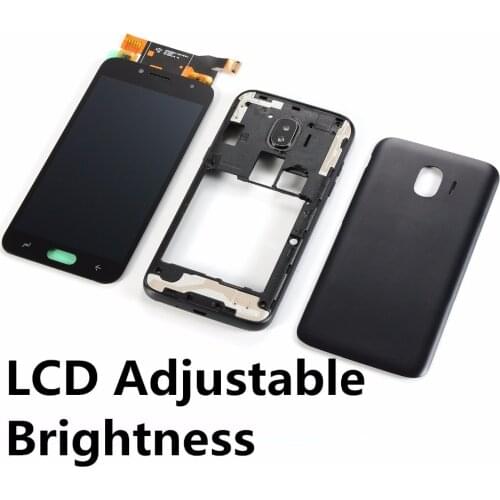 For Samsung Galaxy J2 Pro 201 J250F LCD Display Touch Screen Digitizer Assembly+Housing Middle Frame Cover+Battery Back Cover