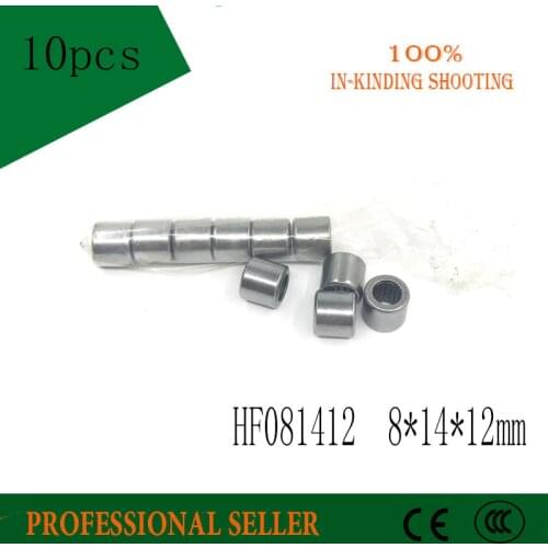 10pcs HF0812 8*14*12mm drawn cup needle roller bearing one way clutch for 8mm shaft HF081412