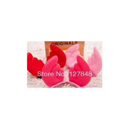 2014 New pPet accessories Little angel devil hair clips 50pcs/lot=25pair