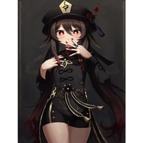 2021 Animation Game Genshin Impact HuTao Cosplay Accessories Character Props Ring Gift Box，A Full Set Of Ring Jewelry