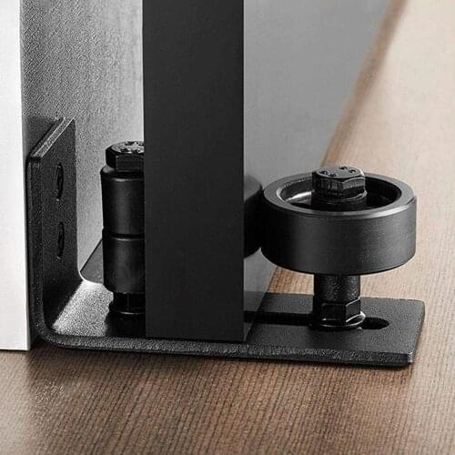 8 In 1 Carbon Steel Adjustable Sliding Guide for Barn Door Hardware Accessory Sliding Door Hardware Easy to Install Carbon steel
