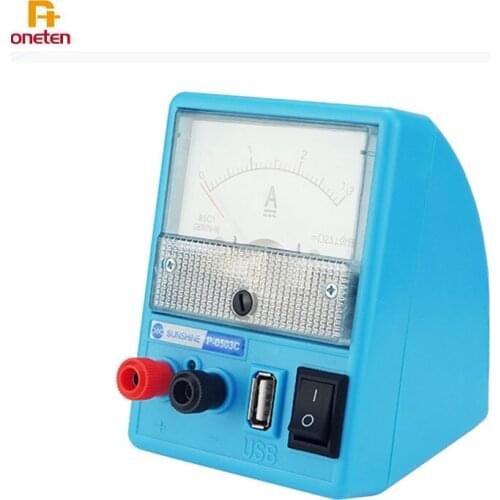 SUNSHINE P-0503C DC POWER SUPPLY With USB Port For Mobile Phone Repair 5V 3A Portable Voltage Power Supply 110V 220V