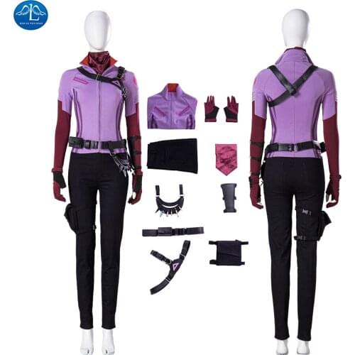 Manluyunxiao Hawkeye Cosplay Costume Halloween Kate Suit Halloween Costumes for Women Sets Halloween Costume for Women