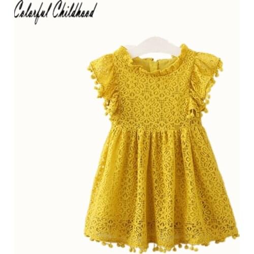 Colorful Childhood flare sleeve dress Wedding Girls clothes Vestido de menina/Vestido bebe/Sukienka dziewczyny/Robe de fille