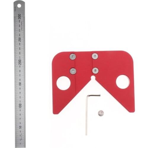 45 Degree Scriber Round Center Drawing Ruler Gauge Carpentry Layout Tools