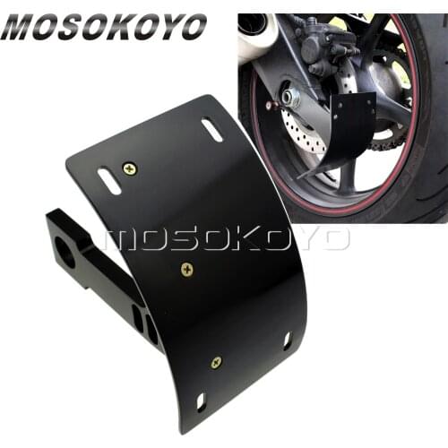 Motorcycle License Plate Bracket Holder For Kawasaki ZX-6R/636 ZX-7R ZX-9R ZX-12R ZX-14R 06-14 ZX6RR Curved Number Plate Tag