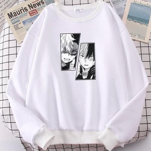 Soft Brand Tops My Hero Academia Anime Todoroki Shoto Printing Mens Sweatshirt Thermal Vintage MenS Hoodie Large Size Hoodies
