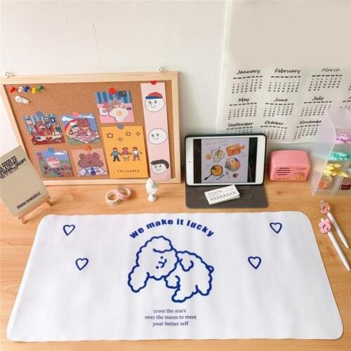 Table Mat Anti-skid Waterproof PVC Cute Soft Cartoon Mouse Pad for Mechanical Mouse