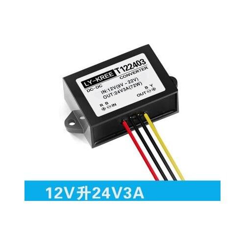 DC DC Boost Converter 12 Volt Step-up 24 3A Volt DC-DC Conversor 12V-24V Voltage Regulator