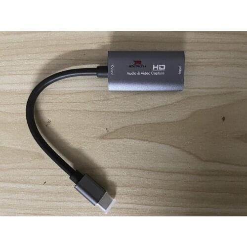 RIWPKFH 4K Type C To HDMI-compatible Video Capture Card HDMI To USB-C Video Capture Board Game Record Live Streaming Broadcast