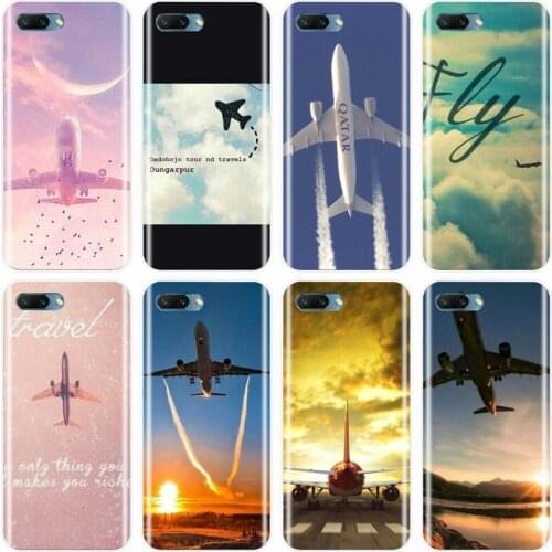 The airplane flying into the sunset Cover Soft Silicone Phone Case For Huawei MATE 7 8 9 10 20 pro Honor 8 9 10 V10 NOTE10 lite