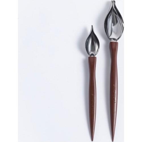 Stainless steel Pastry Cream Chocolate Decorating Syringe Plate Paint Pen Cake Cookie Ice Cream Decorating Pens baking supplies